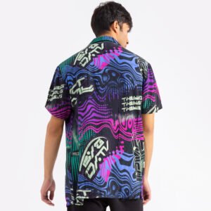 Custom Print Tropic Shirts Mens Button Up Resort Shirt